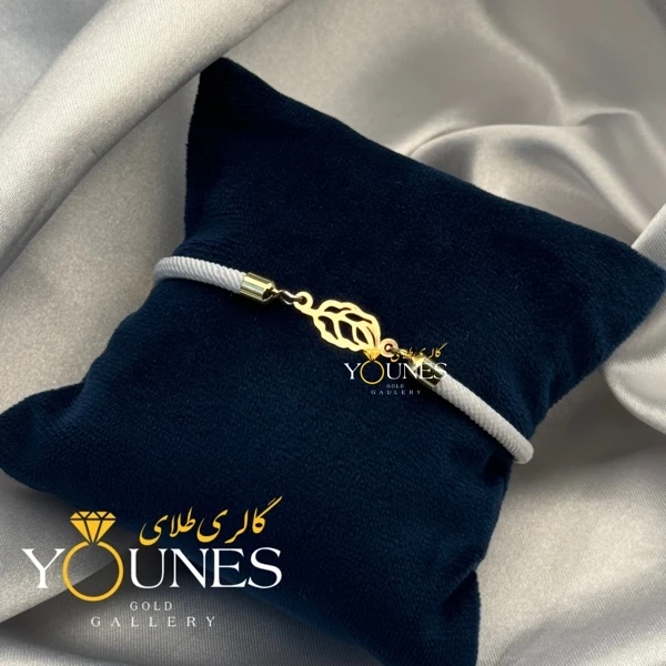 دستبند برگ امازون طلا لیزری